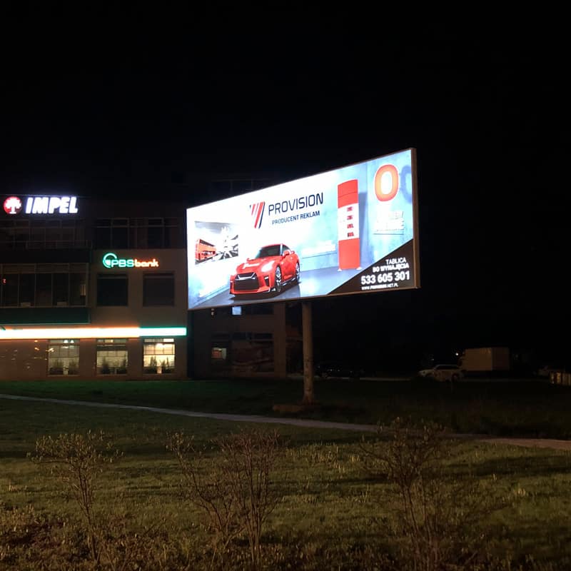 Billboard z oświetleniem Provision Rzeszów