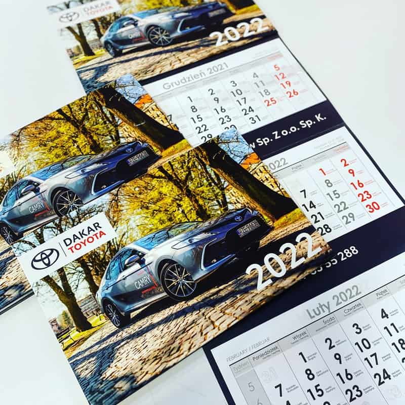 Kalendarze trójdzielne Toyota Dakar Rzeszów